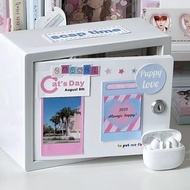 PP Plastic Storage Small Cabinet American Retro Desktop Milk Box DIY Storage Box Dormitory Household