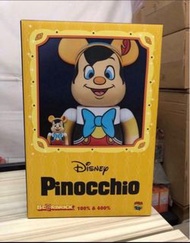 (有貨唔使再問，文盲唔覆) Medicom Bearbrick Be@rbrick Disney 木偶 Pinocchio 400% & 100% 不是 1000% Mickey 招財貓 Eva Ba
