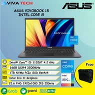 laptop asus vivobook 15 core i5 ram 16gb 1tb ssd iris xe 15.6fhd win11 - 8gb/256gb unit only