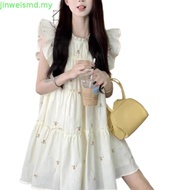 (Fashion_2)  Casual Ditsy Floral Tiered Layer Draped Dress for Women L177AD880