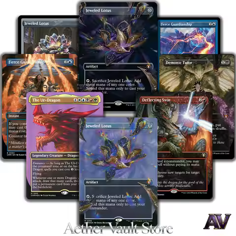 CMM Commander Masters Series Set Jeweled Lotus Artifact The Ur-Dragon The Great Henge holoFoil Repli
