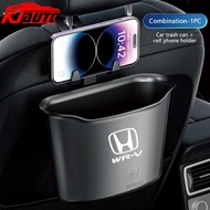 1/2pcs Honda WR-V Car Trash Box Seat Back Hanging Rubbish Bin Car Storage Organizer With Mobile Phon
