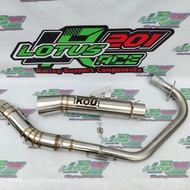 1 set Super open Kou Mahachai open Spec pipe 51mm for Tmx 125 155 Rusi tc 125 155 Bajaj ct 100 125 Sniper135 Sniper150 Raider 150 carb /fi Euro 125 150 Canister pipe big elbow AHM Redleo Aun Charama Nueng Navin Nlk Daeng sai4