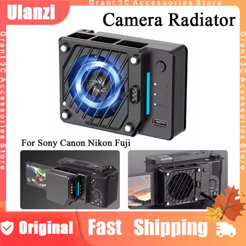 Ulanzi CU01 Camera Cooling Fan Radiator High Cooler System for Sony ZV-1 FX30 A7S3 Canon SX70 Nikon