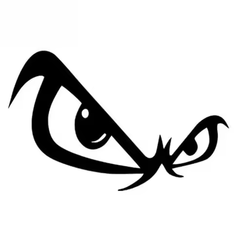 SZWL No Fear Car Sticker Bad Boy Eyes Eye Decal Waterproof Auto Decoration PVC for Skate Bmx Snowboa