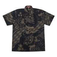 KEMEJA KATUN Men's short-sleeved batik shirt, cotton material KE452, sizes ML XL, jumbo, big size 3L