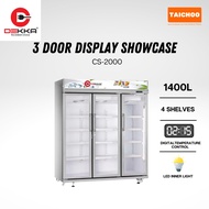 Dekka 3 Door Display Chiller/Showcase 1400L CS-2000