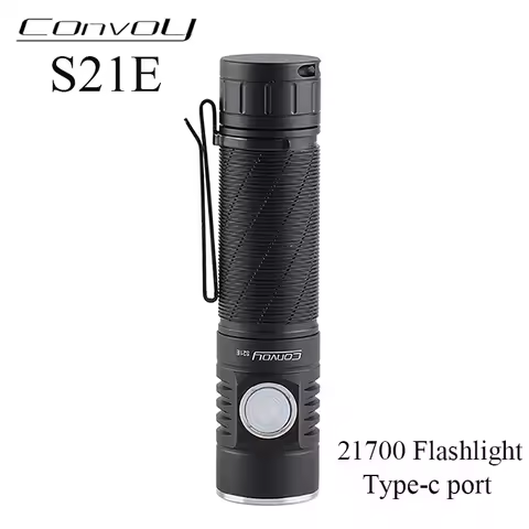 Convoy S21E 519A Led Flashlight Type-c Charging port 21700 Lantern Flash Light High Powerful Torch C