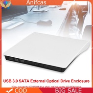 USB 3.0 SATA External DVD CD-ROM RW Player Optical Drive Enclosure NO Drive