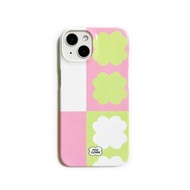 半三葉草硬 iPhone 保護殼（粉紅色）