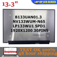 Original NEW 13.3" Laptop LCD Screen B133UAN01.3 NV133WUM-N65 LP133WU1-SPD1  Display Matrix Panel 19