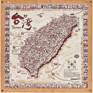 【新款】環島旅行布地圖(紅)