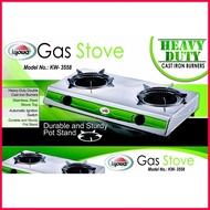 ∴ Kyowa Double Burner Gas Stove (Silver) KW-3558