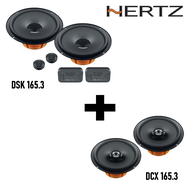 Hertz SET ลำโพง รุ่น DSK165.3 (เเยกชิ้น) และ Hertz DCX165.3 (เเกนร่วม)