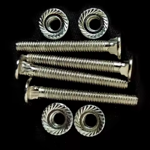 Screw with Nut for Coin Acceptor, Ticket Dispenser, Install and Fix Arcade Accessories, Game Console