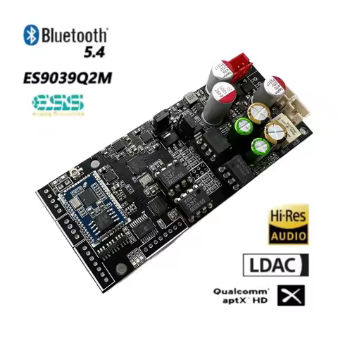 ES9039Q2M DAC Decode QCC5181 Bluetooth 5.4 Wireless Receiving Board Dual NE5532 OP AMP LDAC/APTX 24b