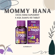MOMMYHANA EXCEL HANA X AQIL ZULKIFLI KIDZ MEMORI&FOCUS 60TABLET