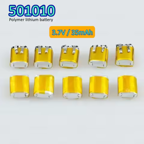 501010 501012 Lipo Rechargeable Polymer Lithium Batterie 3.7V 35mAh for Bluetooth Headset LED Beauty