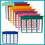 XIAZHI 8pcs Hanging Folder Separator, Plastic A4 Hanging File Divider, Simple Multicolor File Rack P