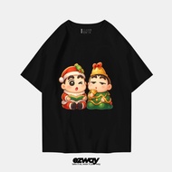 Ezway T-Shirt Shinchan Christmas T-Shirt | Unisex Kids Crop Oversize T-Shirt Crop Top