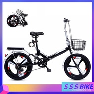 Foldable Bicycle 20 Inch Ultra-Light Variable Speed Portable Bicycle Shock Absorption iXi9
