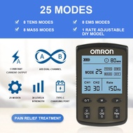 OMRON เครื่องนวดไฟฟ้า TENS EMS เครื่องบำบัดระบบดิจิตอล กระตุ้นกล้ามเนื้อ สำหรับบรรเทาอาการปวดหลัง ไห