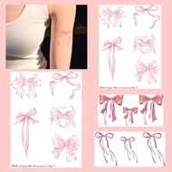 Colorful Tattoo Sticker Pink Bow Temporary Tattoos Sticker A0s4
