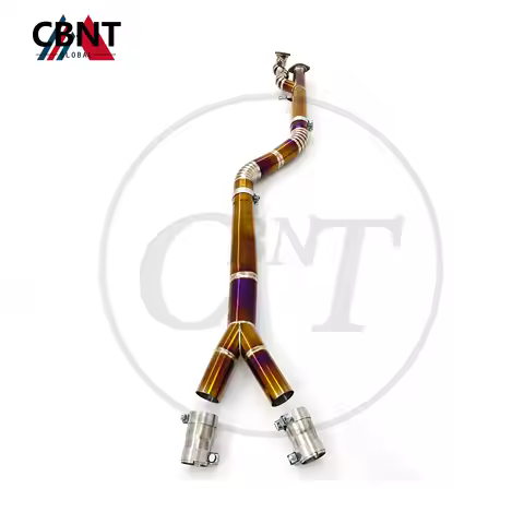 CBNT Exhaust-pipe 89MM/3.5inches Mid Pipe for BMW G80 M3 G82 M4 G87 M2 S58 3.0T TC4 Titanium Alloy M