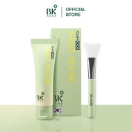 BK ACNE CLAY CICA FAST MASK มาส์กสิว BK มาร์คโคลน ขนาด 50g  ของพร้อมไม้พาย   สารสกัดจากใบบัวบก เหมาะ