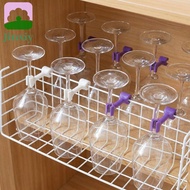 JINXIY 4 Pieces Kitchenware Flushing Fixing Clip, Silicone Space Saving Dishwasher Goblet Holder, Pr