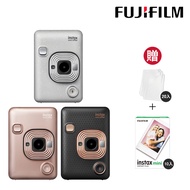 贈空白底片1盒(10張)+底片透明保護套20入 富士instax mini LiPlay 相印機 (優雅黑) 全新規格新登場 (公司貨) 保固一年