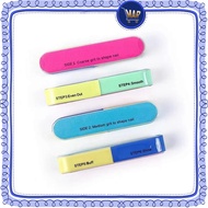 6-Step Nail File Tool Step Safe Natural Acrylic Manicure Nail art MeniPedi Sharpening Buffer Sandpap