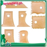7 Pcs Wooden Pottery Trimming Tools Pottery Trimming Tools Multishape Pottery Profile Rib Bundle Foo