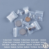 TS 100/300/500Pcs Mini Ziplock Bags Thicken Jewelry Necklace Ring DIY Accessories Seal Packaging Sto