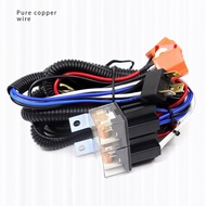 moon3 H4 Headlight Wire Harness Connector Fuse Socket Headlight Booster Cable Wire Kit
