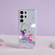 彩虹小馬 彩虹溜滑梯晶石透明防摔SAMSUNG繩掛手機殼
