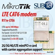 Mikrotik R11e-LTE6 2G 3G 4G LTE 6 miniPCI-e card LTE6 LTE CAT6 modem miniPCIe Router Modem Access Point AP