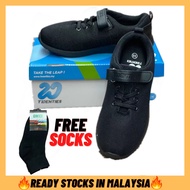ID 205 TWENTIES【READY STOCK】NEW DESIGN KASUT SEKOLAH HITAM/BLACK SCHOOL SHOES B BEST 黑校鞋 SIZE 29-36 