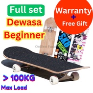 Dewasa / Adult & Elder Kids Four-Wheeled Long Skateboard for Beginner Skateboard, gym fitness equipm