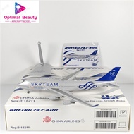 HX 1: 400 China Airlines B747-400 B-18211 United Alloy Aircraft Model