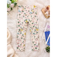 H&M Floral Leggings Age Approximately 3-5 Years (Age May Not Be Straight) Recommended To See The Siz