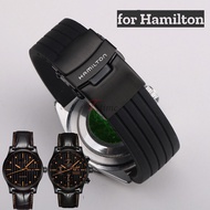 Sport Silicone Watch Band for Hamilton 18/19/20/21/22/23/24mm Diver Rubber Bracelet Khaki Field H706