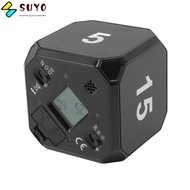 SUYO Cube Timer, ABS Mute Mode Flipping Timer, Kitchen Tool Accurate 5/15/25/45 Min White/Black Indu