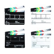 Clapperboard for filming, short videos, live streaming, Clapperboard props, movie performance, acryl