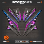 UV TRANSPARENT STRIPING MIO M3 125 IP 5 YAMAHA M3/Z/S 125 CLEAR MATERIAL STICKER MIO 125 2014