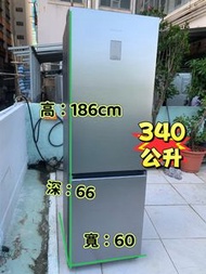 三星 雙門 雪櫃 RB34T675FS9 下置式冰格 340公升 186CM高 二手電器 清倉大減價 搬屋 傢俬 家庭用品 拆舊 洗衣機 圖片 安裝 最新款 貨到付款