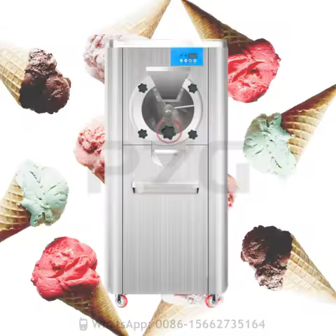 Vertical Commercial Gelato Machine Ice Cream Maker Hard Ice Cream Icecream Making Machine For Sale