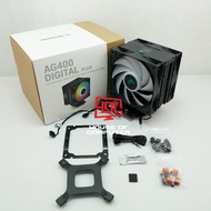 DEEPCOOL AG400 DIGITAL PLUS LGA 1700 DUAL FAN 12CM ARGB PROCESSOR FAN