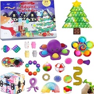 Fidget Advent Calendar 2021, 2021 Advent Calendar, 24Pcs Holiday Christmas Countdown Calendar Sensory Fidget Toys Set for Christmas Kids Gift