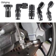 BLING Auto Motorcycle Hydraulic Brake Hose Stainless Steel Swivel Banjo Fitting Turbo Oil Line Fitti